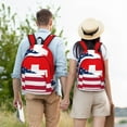 thumbnail image 5 of Yiaed USA Switzerland Print Backpack, Premium Laptop Backpack, Travel Backpack for Women, Lightweight Backpacks, Comfortable Back Pack-Small, 5 of 7