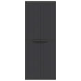 thumbnail image 3 of vidaXL Armoire de Rangement d'Extérieur Noire 65x37x165 cm PP, 3 of 5