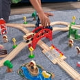 thumbnail image 4 of KidKraft Wooden Rural Farm Train Set with 75 Pieces, Children's Toy Vehicle Playset, Gift for Ages 3+, 4 of 6