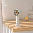 thumbnail image 4 of Advancent Mini Ventilador portátil USB Recargable Viento grande Ventiladores de refrigeración sin aspas Bolsillo 3 modos Ventilador ajustable Electrodomésticos Blanco, 4 of 6