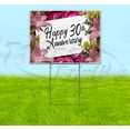 thumbnail image 1 of Happy 30Th Anniversary (18" x 24") Yard Sign, Includes Metal Step Stake, 1 of 6