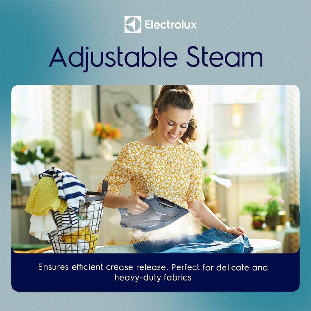 Electrolux Professional Steam Iron for Clothes Quick-Heating Clothing Iron, 1700W Blue