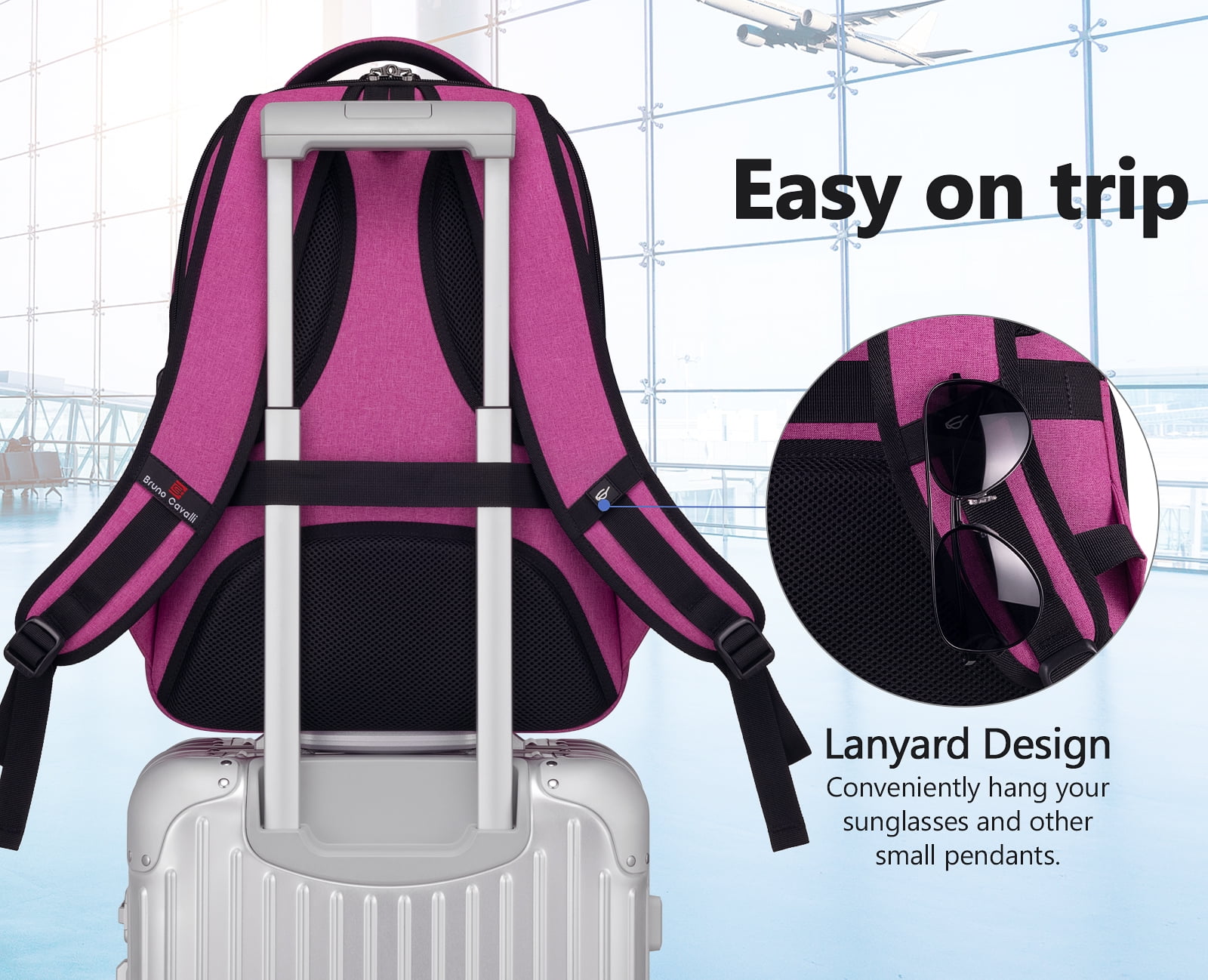 UKEIN Laptop Backpack with USB Charging Port Water Resistant Backpacks for Adults Work Business Laptop Backpack for Men