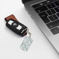 thumbnail image 6 of Goofa Goose and Doodle Flowers Printed Rectangular Metal Keychain Bag Charm Floral Charm for Purse Keys Metal Keyring Gift for Women Accessories, 6 of 7