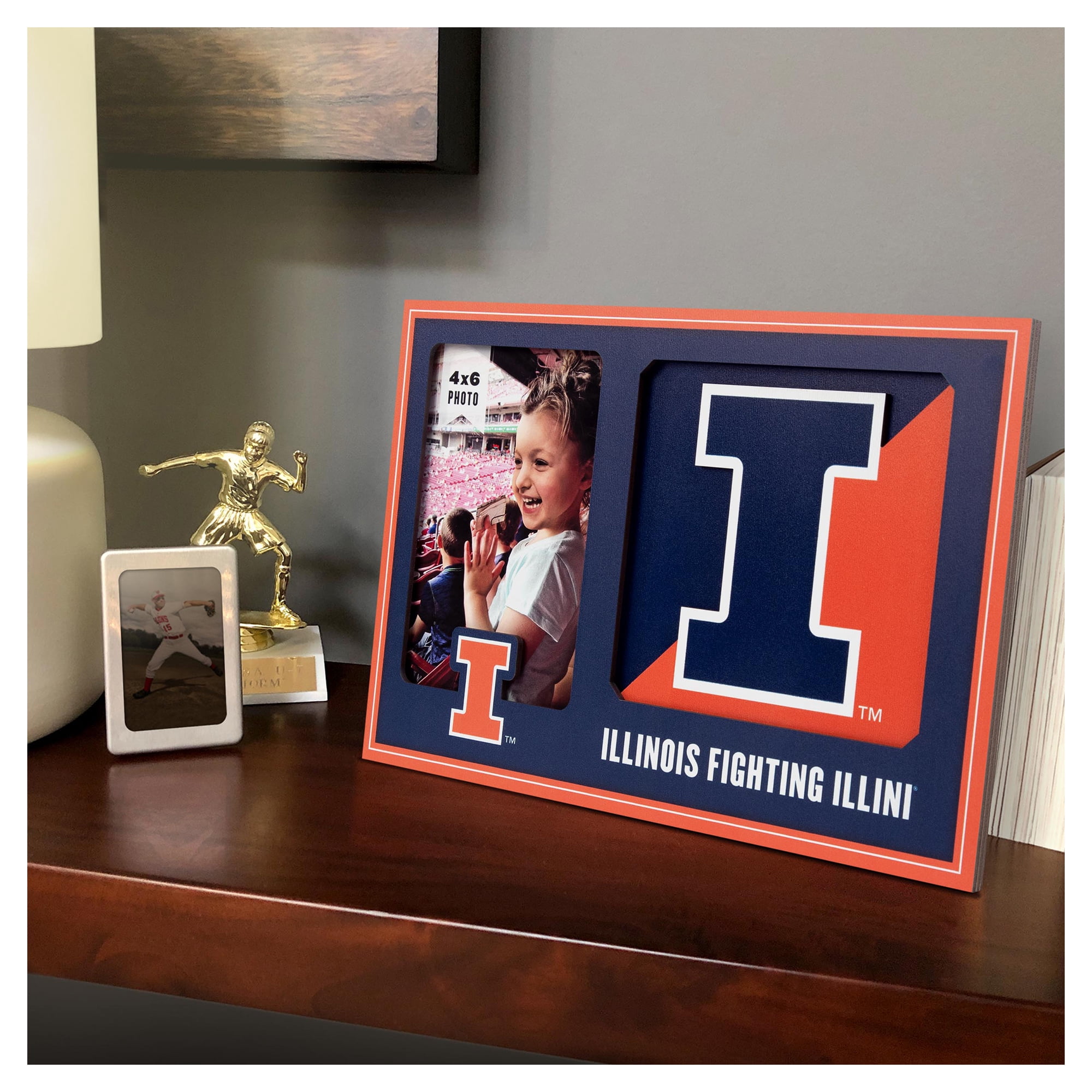 IDNA Illinois Fighting Illini 3D Logo Series Picture Frame