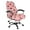 Ladybug Love Pink, variant on SCRAWLGOD Alpaca Rainbow Love Blue Valentine's Day Stretchy Cover for Office Chair Seat Breathable Computer Desk Chair Seat Covers Dustproof High Back Chair Slipcover, S