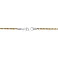 thumbnail image 2 of Stainless Steel 30 Inches Long 3 MM Wide Two Tone Rope Chain with Lobster Claw Clasp for Men by Metro Jewelry, 2 of 4