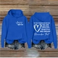 thumbnail image 2 of VISALY Hoodies Pullover Graphic Sweatshirts Hoodie Dear Person Behind Hoodie Enough Hoodie Unisex Hoodie Casual Sweaters Pullover Sweater Women Basic Tops Blue L, 2 of 4