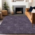 thumbnail image 6 of HomeRoots 665318 8 x 10 ft. Eggplant & Ivory Floral Washable Machine Made Rectangle Area Rug with UV Protection, 6 of 9
