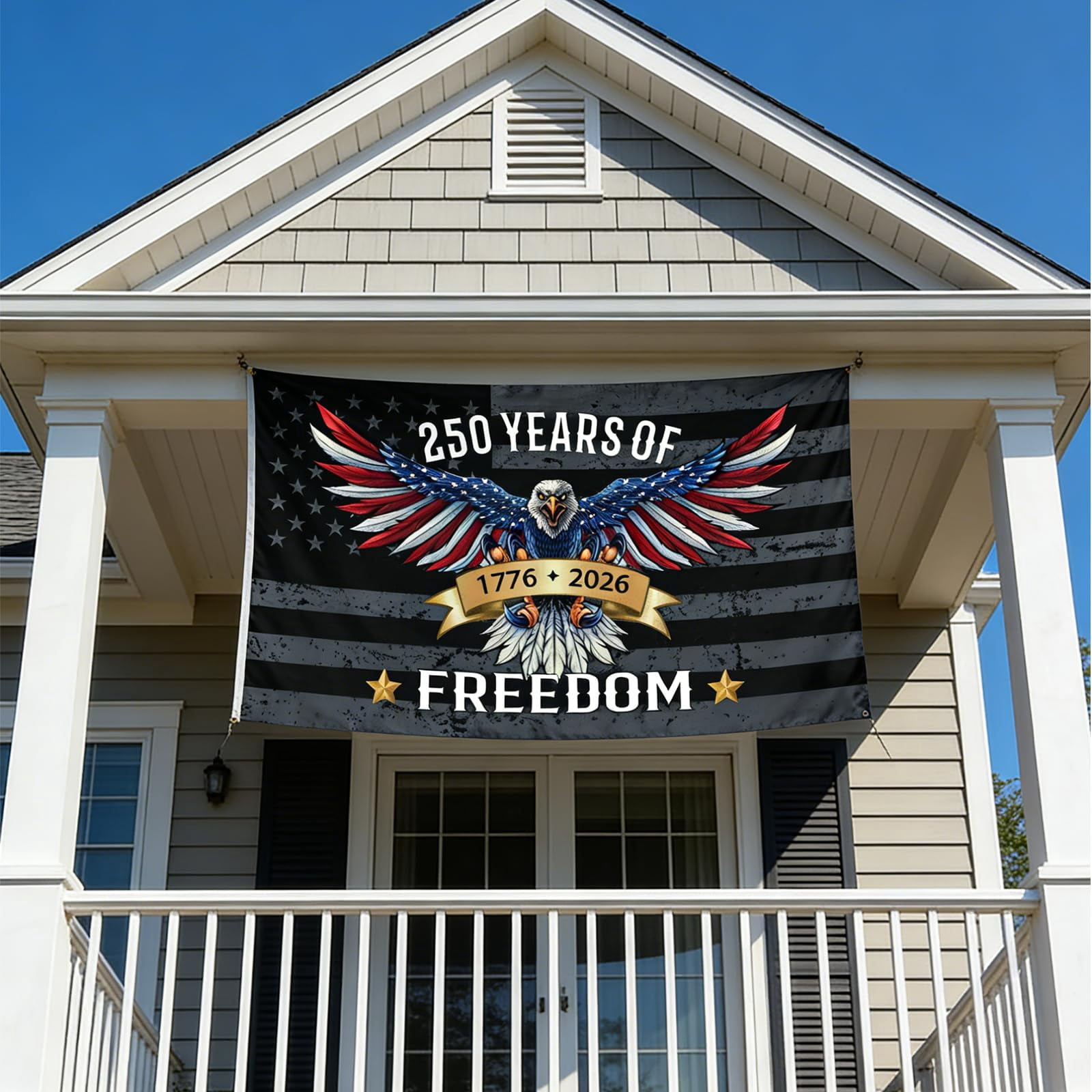 250 Year American Anniversary Flag 250th Anniversary Usa Flag Patriotic 4th of July Independence Day 1776-2026 Yard Flags For Outside 3x5 Ft Outdoor Banner Decorations