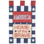 Home of the Brave Flag Home Decoration Spring Indoor Outdoor 4th of July