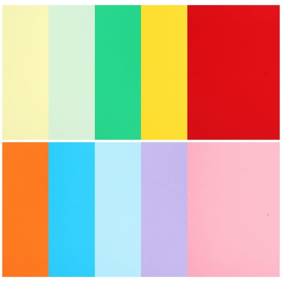 50 Sheets Multicolor 250gsm Cardstock Paper A4 Size Thick Drawing Crafting Printing Ideal for DIY