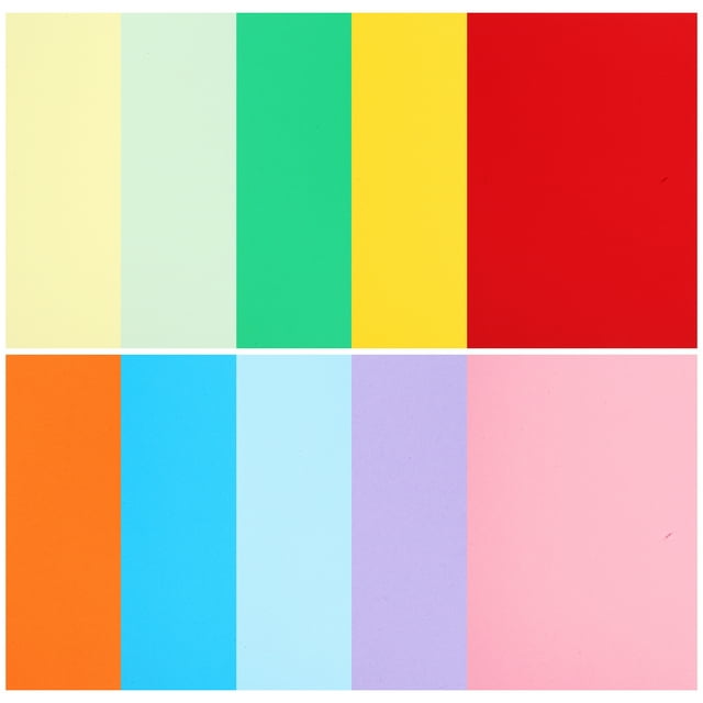 50 hojas de cartulina gruesa de colores para imprimir, hacer tarjetas, troqueles, imprimir, manualidades, álbumes de recortes para niños, escuela, oficina, decoración de fiestas de Año Nuevo