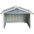 thumbnail image 3 of vidaXL Garden Shed Grey Galvanized steel Standard Durable Garden Shed, 3 of 6