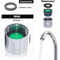 thumbnail image 2 of Pack de 8 aireadores M18 para grifos, rosca interior, ahorradores de agua con 8 juntas, para cocina y baño., 2 of 5