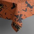 thumbnail image 5 of Halloween Spider Web and Bats Square Tablecloth,Waterproof Square Table Cover,Wipeable Spillproof Washable Table Cover for Home Kitchen Party Decor 42"X42"(107x107cm), 5 of 6
