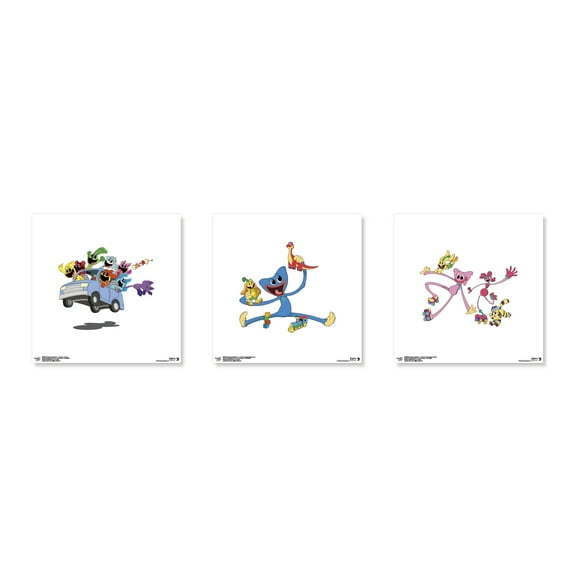 Gallery Pops Poppy Playtime: Chapter 3 - Cartoon Wall Art Bundle (3-Pack)