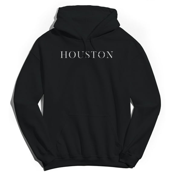 Houston Humor Graphic Black Men's Crewneck Sweatshirt Hoodie