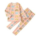 thumbnail image 3 of Chenyin Baby Kids Girls Boys Fleece Lined Thermal Underwear Set Fall Winter Warm Long Johns Top Bottom Fall Coat and Fall Pants Toddler 2PCS Outfits 1-12 Years Old, 3 of 9