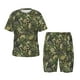 thumbnail image 1 of Balery Green Skulls Conjunto de Pijama Infantil de Manga Corta con Estampado – Ropa de Dormir de Algodón Suave-3X-Large, 1 of 6