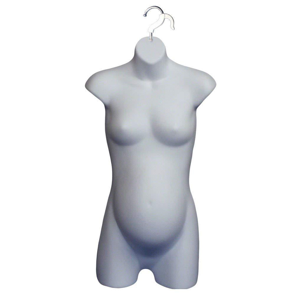 White and Black Adult Female Full Size Hanging Body Form Display Mannequin Body Form Mannequin Display Form 1 X White 