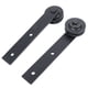 thumbnail image 4 of Accesorios para puertas, 2 piezas Polea de puerta con riel para puerta corrediza Polea para puerta corrediza Parte superior de la línea, 4 of 8