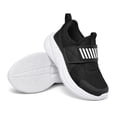 thumbnail image 2 of Dazzher Boys Sneakers Shoes Lightweight Breathable Running Athletic Shoes for Little Kid/Big Kid, Black White, 12M, 2 of 5