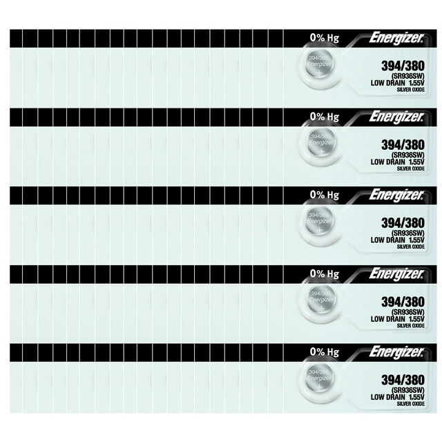 Energizer 394/380 SR936SW Silver Oxide Watch Battery (100 Pack)