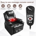 thumbnail image 5 of THLAND Lie-flat Genuine Leather Power Lift Chair Infinite Position Ergonomic Recliner Black, 5 of 7