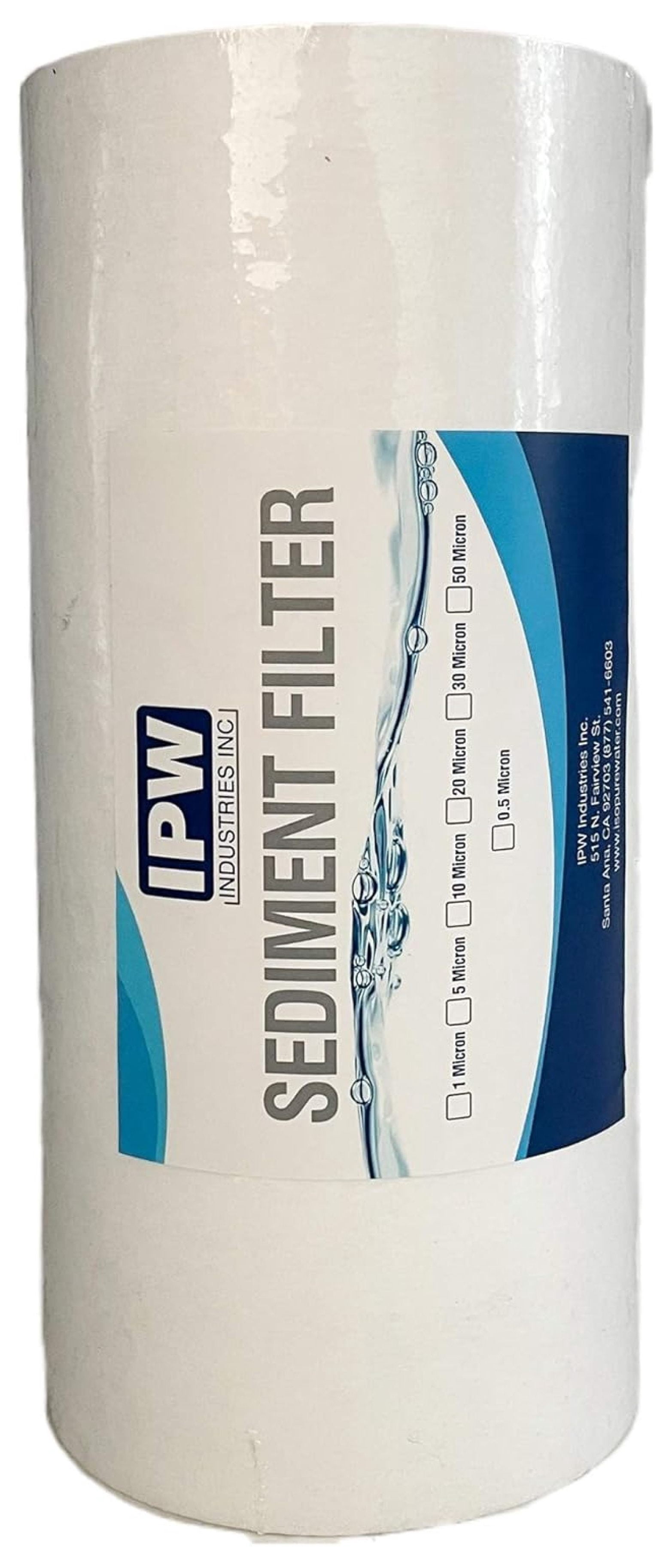 . - 6-Pack Whole House Sediment Filter (20-Micron Full Flow Cartridges) - Universal Water Filters for Whole House Filtration Systems