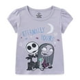 thumbnail image 2 of Disney Nightmare Before Christmas Jack Skellington Sally Short Sleeve Shirt (Girls), 3 Pack, Sizes 3T-10, 2 of 9