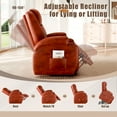 thumbnail image 7 of Homall Power Lift Recliner with Massage Function for Elderly,Ergonomic Recliner Chair for Living Room,Heavy Duty Leathaire Single Sofa with 2 Cup Holder for Bedroom Home Theater,Brown, 7 of 7