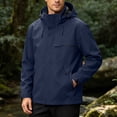 thumbnail image 4 of Abomasnow Mens Big and Tall Jackets Zip Up Waterproof Windbreaker Hooded Rain Jackets Casual Lightweight Hiking Travel Rain Coat with Pockets, 4 of 9