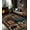 Brown, variant on Rustic Cabin Area Rug 5x7,Machine Washable Lodge Bear Rug,Non-Slip Low Pile Print Pattern Southwestern Rug for Living Room Bedroom
