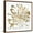 Brown Frame, variant on Art.com Golden Gilt Bloom I Art Print by Annie Warren, 30" x 30"