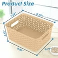 thumbnail image 2 of PinkSheep 6 Pack Plastic Storage Baskets Small Organizer Basket Bins Multicolor, 2 of 10
