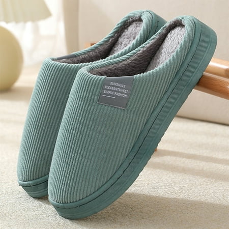 

Unisex Cotton Slippers Non-slip Shoe Sole with Cowhide for Autumn Spring Winter Household