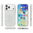 thumbnail image 4 of Glitter PC TPU Case for iPhone 17 Pro Max with Additional Tempered Glass Screen Protector Included - Clear, 4 of 5
