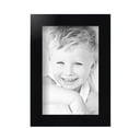 thumbnail image 2 of ArtToFrames 4" x 6" Satin Black Short Picture Frame, 4x6 inch Black Wood Poster Frame (WOM-1416), 3 Pack, 2 of 7