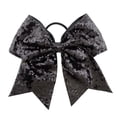 thumbnail image 4 of 8 Inch Sequins Bow Ponytail Holder, Happon 12 Pcs Sparkly Cheer Bow Hair Tie with Rubber Bands, Large Cheer Hair Bows for Cheerleaders, Women, Girls, 4 of 8