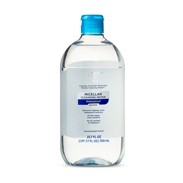 Equate Micellar Cleansing Water for a Gentle Makeup Removal, Fragrance Free, 23.7 fl oz, Compare to Garnier® SkinActive Micellular Cleansing Water