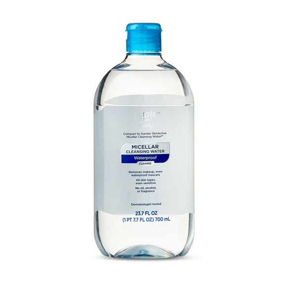 Equate Micellar Cleansing Water for a Gentle Makeup Removal, Fragrance Free, 23.7 fl oz, Compare to Garnier® SkinActive Micellular Cleansing Water