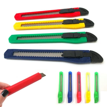 8 Knife Utility Box Cutter Retractable Snap Off Lock Razor Sharp Blade Tool !!