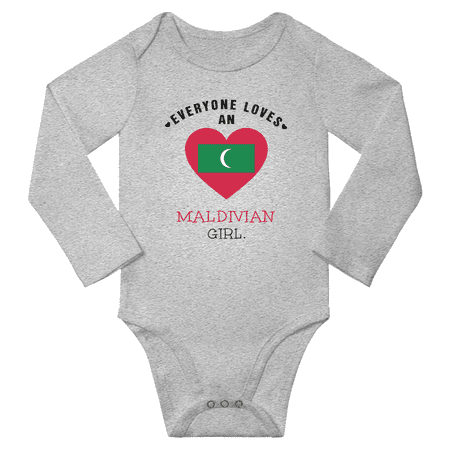 

Everyone Loves An Maldivian Girl Baby Long Slevve Bodysuit Unisex Gifts (Gray 3-6 Months)