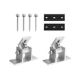 thumbnail image 2 of 2x Soporte para panel solar Soporte para panel solar Fácil instalación Soporte para módulo solar Ángulo ajustable para remolques fuera de Pared, 2 of 8