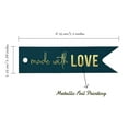 thumbnail image 5 of Inkdotpot Real Gold Foil Made With Love Text Tags Favor Hang Paper Tags 100 Pieces, 5 of 6