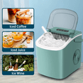 thumbnail image 6 of YUKOOL Desktop Ice Maker,Portable,9pcs/6-13min,26lbs/24H,Self Cleaning,With Ice Scoop,Green, 6 of 8