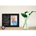 thumbnail image 2 of Personalized Wooden Memorial 8x10 Picture Frame holds 4x6 photo Until We Meet Again, 2 of 8