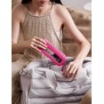 thumbnail image 4 of Bolsa para brochas de maquillaje Popvibe Slim Travel, impermeable, rosa intenso, 4 of 6