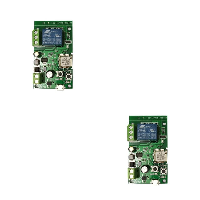 relayinert ABS WiFi Relay Switch Module Remote Control Self-locking Power Supply Timing Replacement Electric Circuit Board Part Shown as Picture 2Set